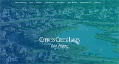 Desktop Screenshot of cypresscreeklakes.com